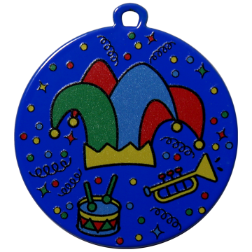 medal iron carnaval d50 t2 blue