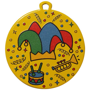 medal iron carnaval d50 t2 yellow