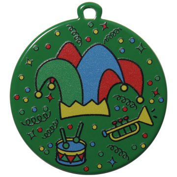 medal iron carnaval d50 t2 green