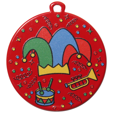 medal iron carnaval d50 t2 red