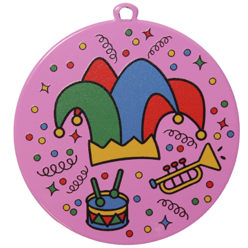 medal iron carnaval d70 t2 pink