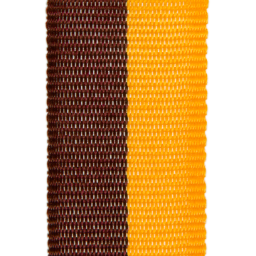 ribbon burgundy/yellow